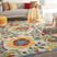 Jordonia Ivory/Multi 7'10 x 10'6 Indoor/Outdoor Rug