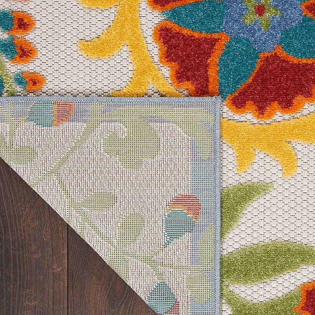 Jordonia Ivory/Multi 7'10 x 10'6 Indoor/Outdoor Rug - Thumbnail - Image 7