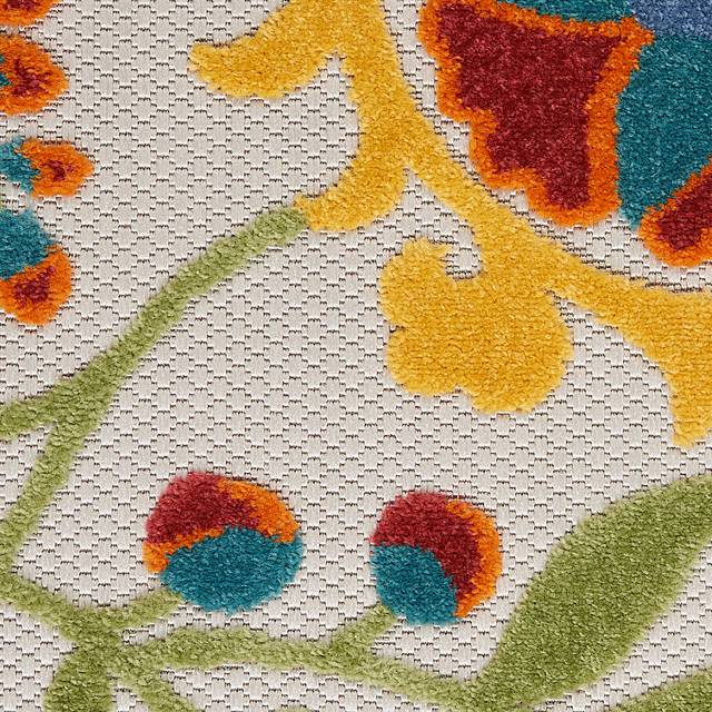 Jordonia Ivory/Multi 7'10 x 10'6 Indoor/Outdoor Rug - Thumbnail - Image 8