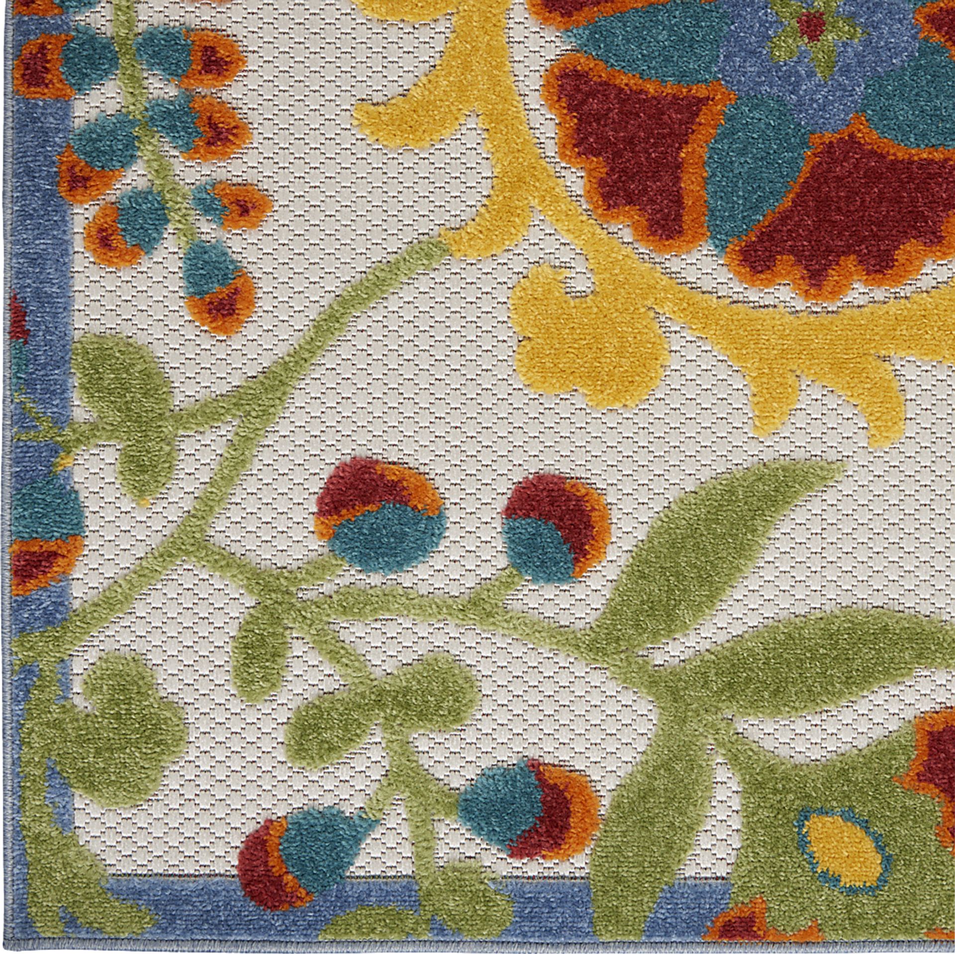 Jordonia Ivory/Multi 7'10 x 10'6 Indoor/Outdoor Rug - Image 10