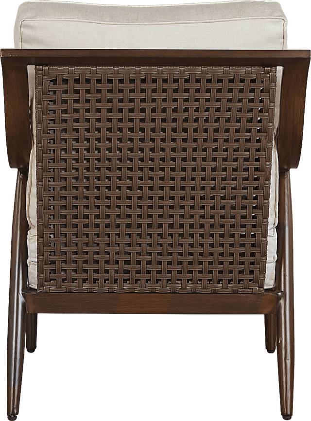 Jorgen Bronze 4 Pc Outdoor Seating Set with Vanilla Cushions - Thumbnail - Image 4