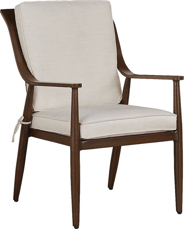 Jorgen Bronze 5 Pc Rectangle Outdoor Dining Set with Vanilla Cushions - Thumbnail - Image 3