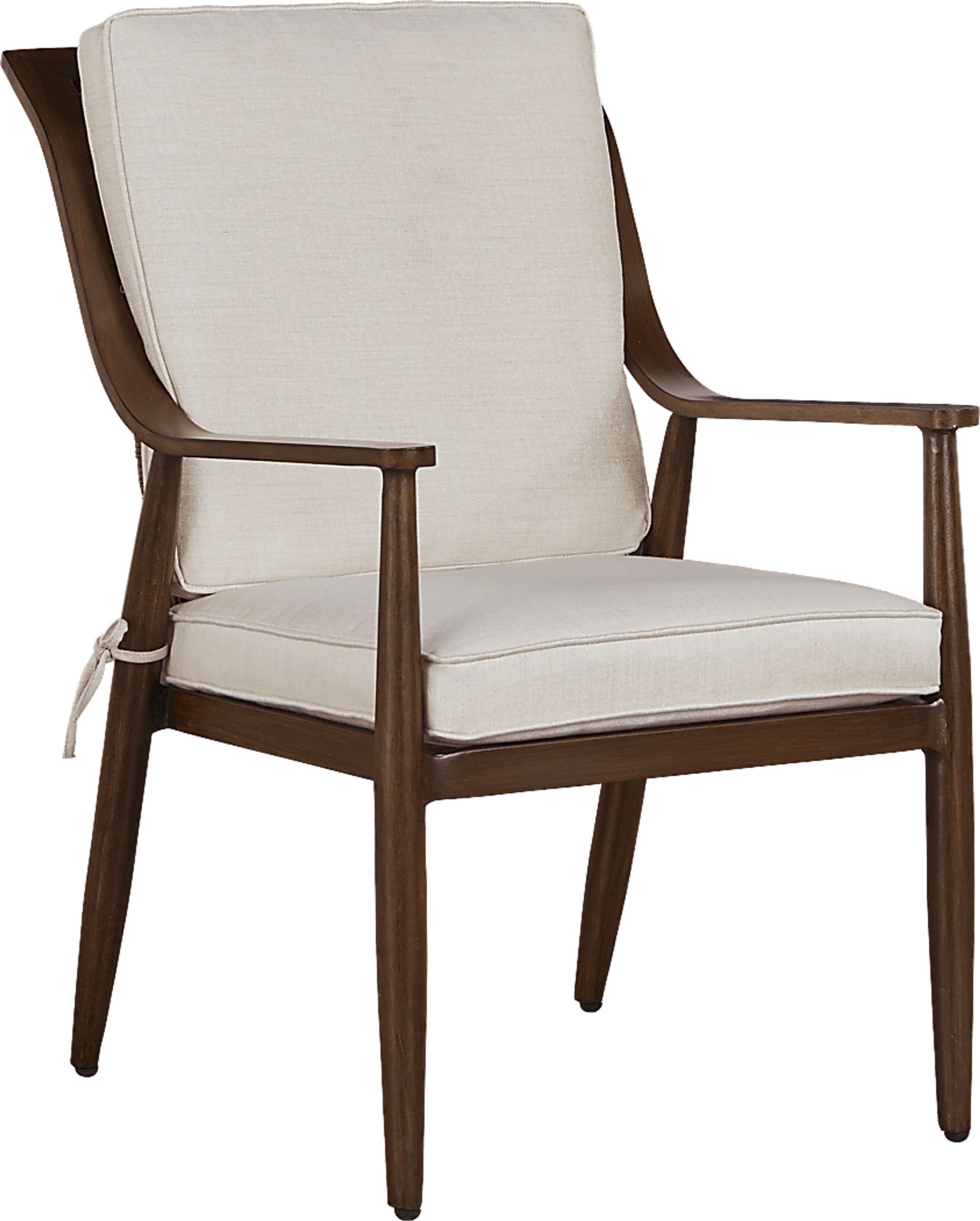 Jorgen Bronze 5 Pc Rectangle Outdoor Dining Set with Vanilla Cushions - Image 3