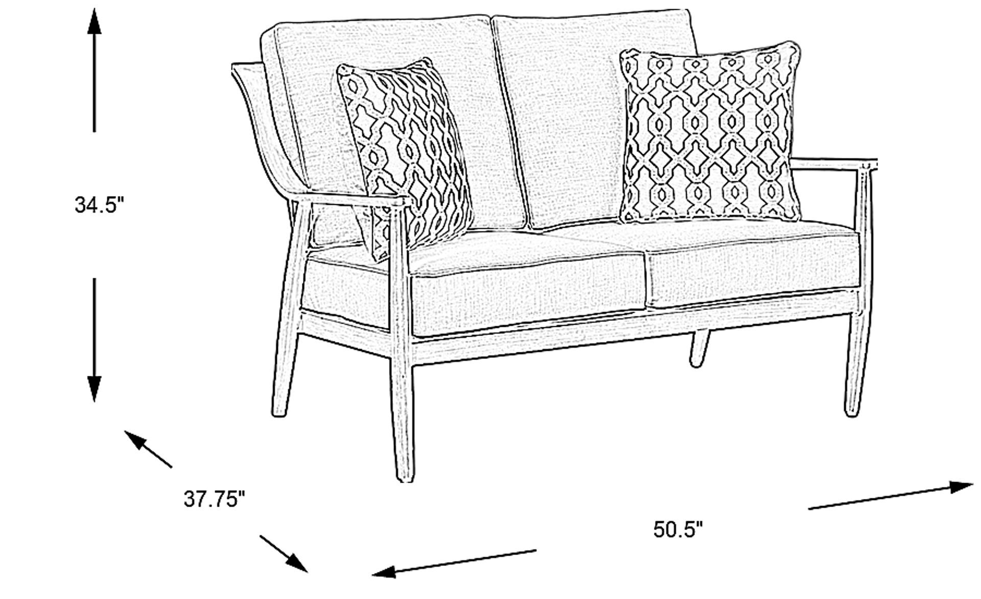 Dimension Image. Please refer to the Dimension Tab on this page for dimension details.