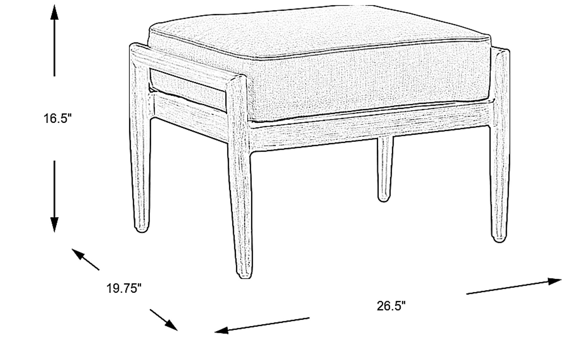 Dimension Image. Please refer to the Dimension Tab on this page for dimension details.