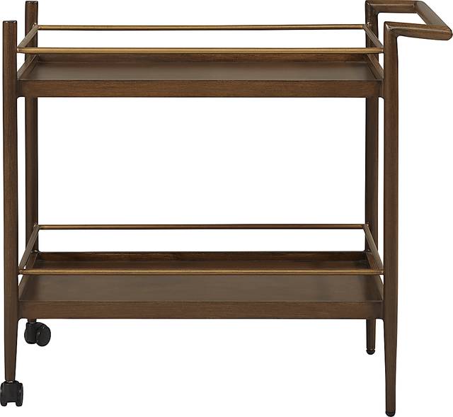 Jorgen Brown Outdoor Bar Cart - Thumbnail - Image 2