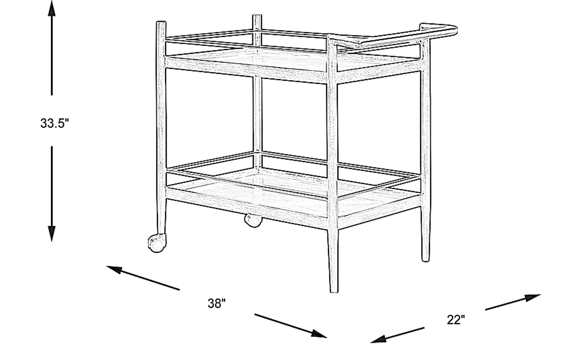Dimension Image. Please refer to the Dimension Tab on this page for dimension details.