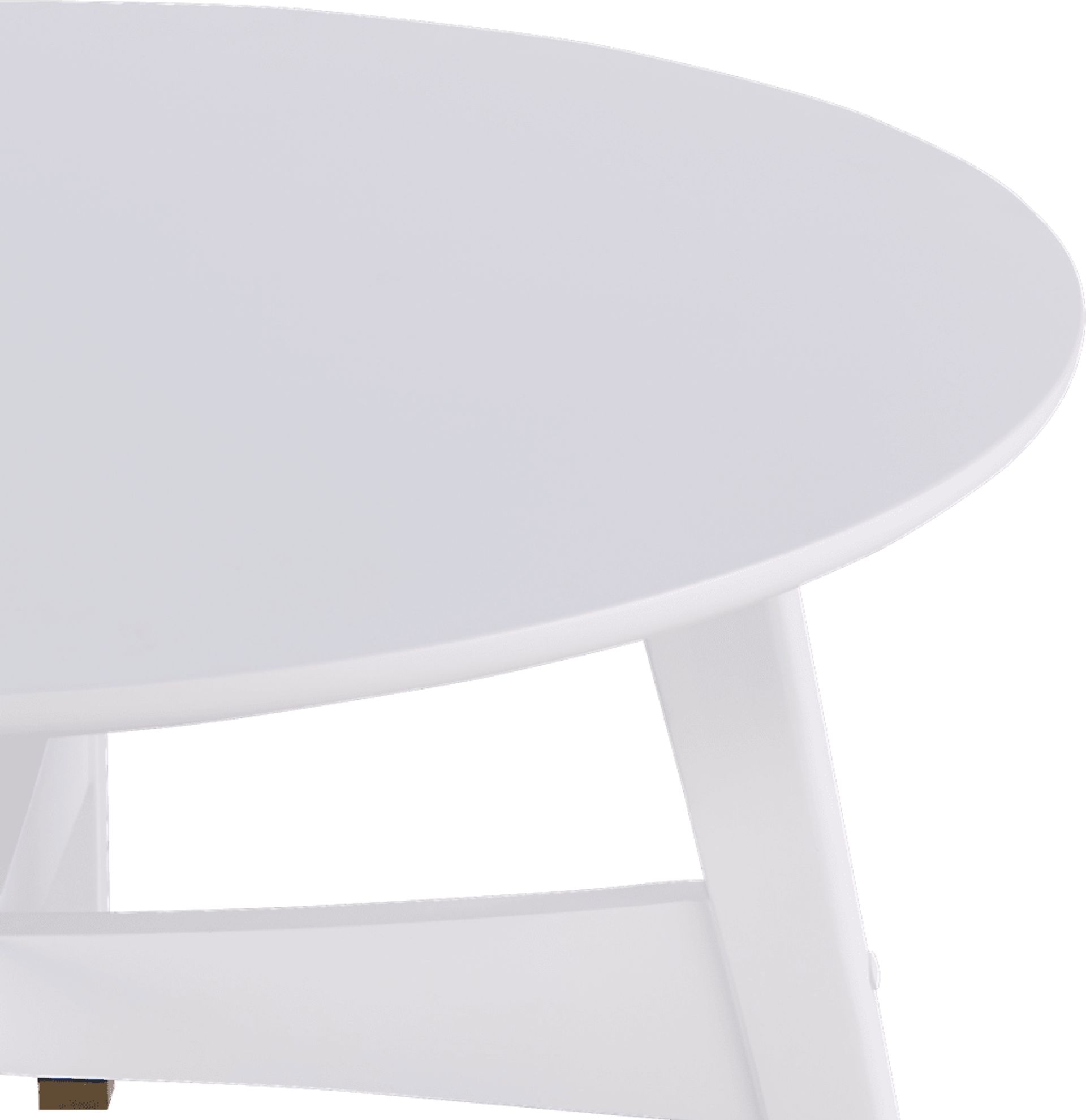 Jorine White Round Cocktail Table - Image 4