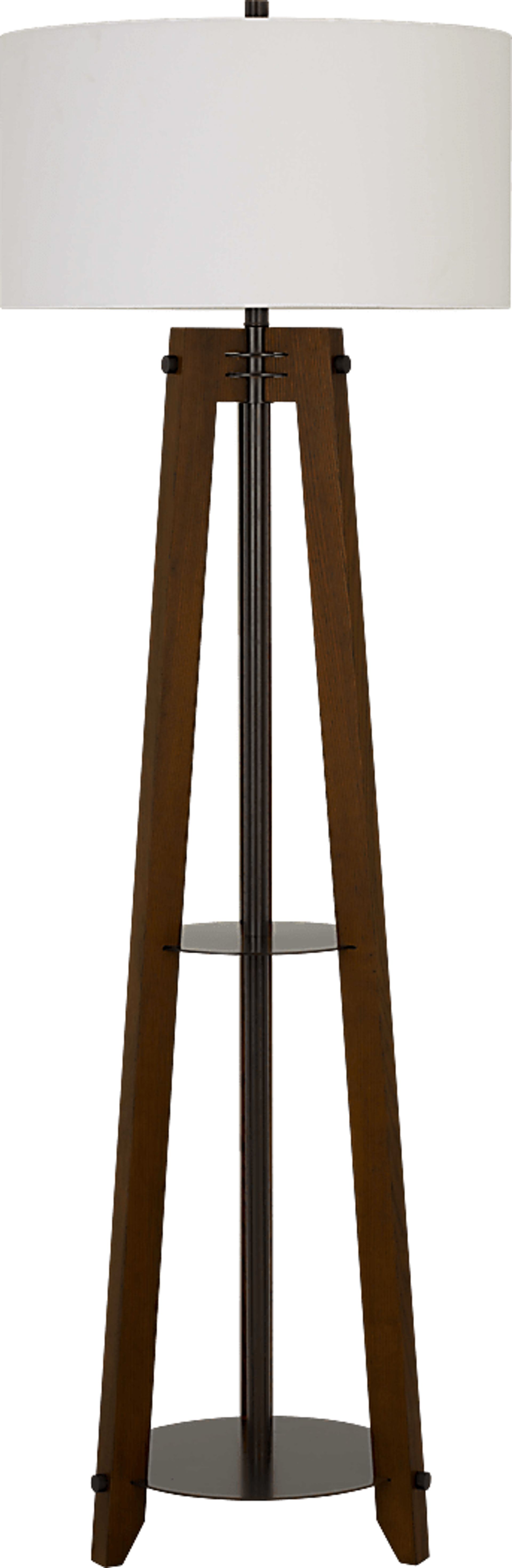 Josam Walnut Floor Lamp - Image 1
