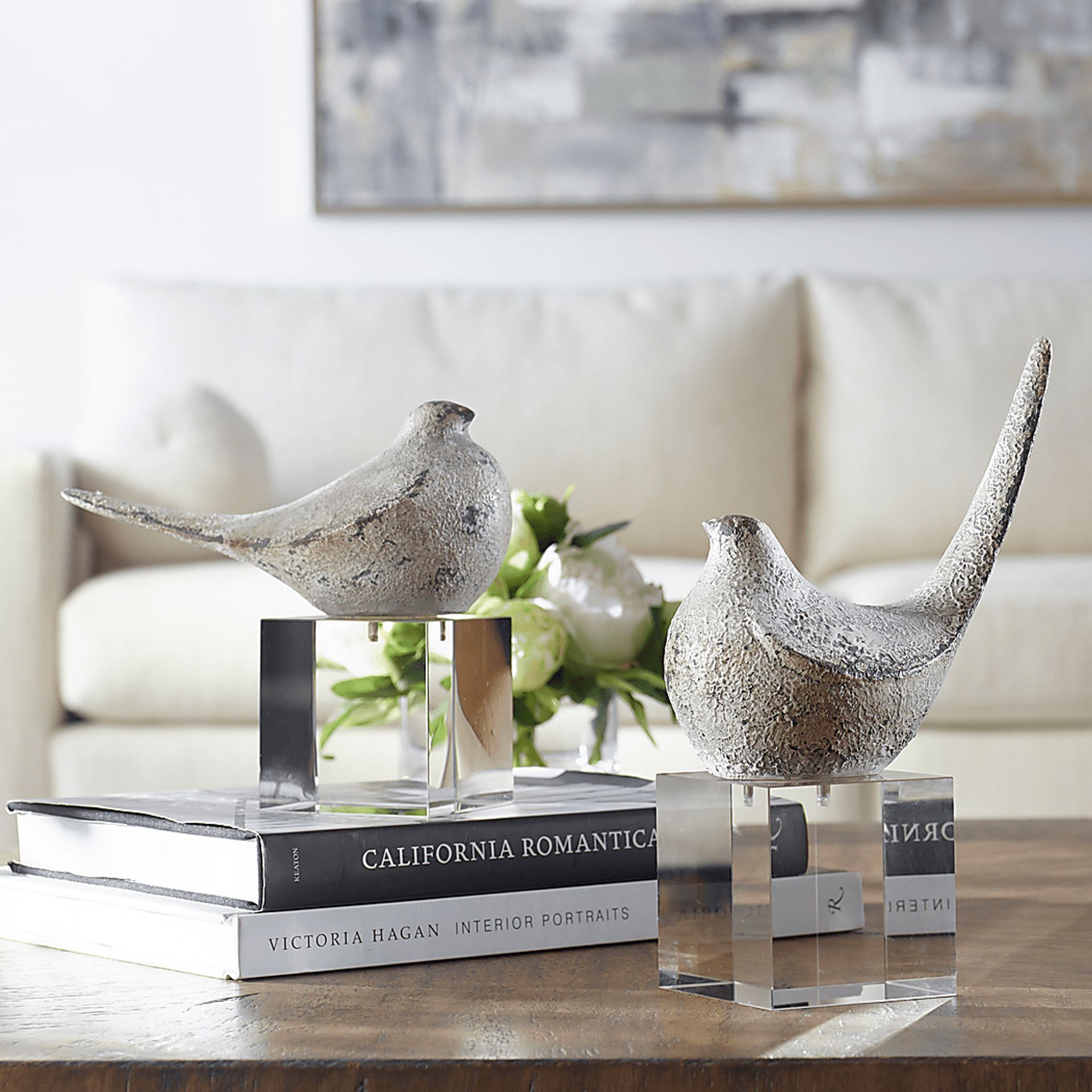 Joshi Nickel Sculptures, Set of 2 - Image 2