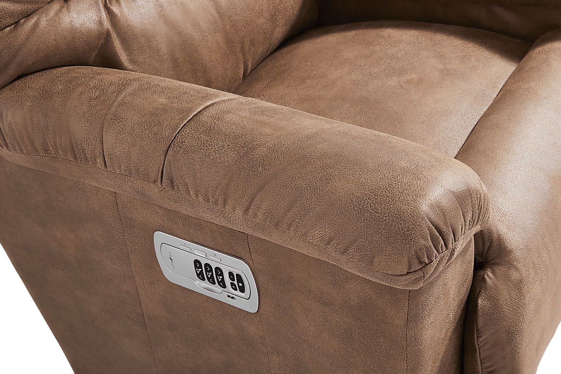 La-Z-Boy Joshua III Chestnut Dual Power Recliner - Image 4