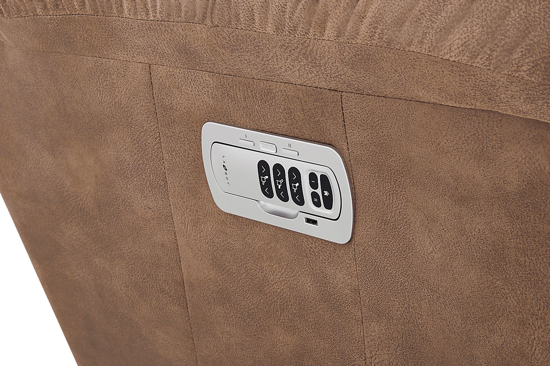 La-Z-Boy Joshua III Chestnut Dual Power Recliner - Image 5