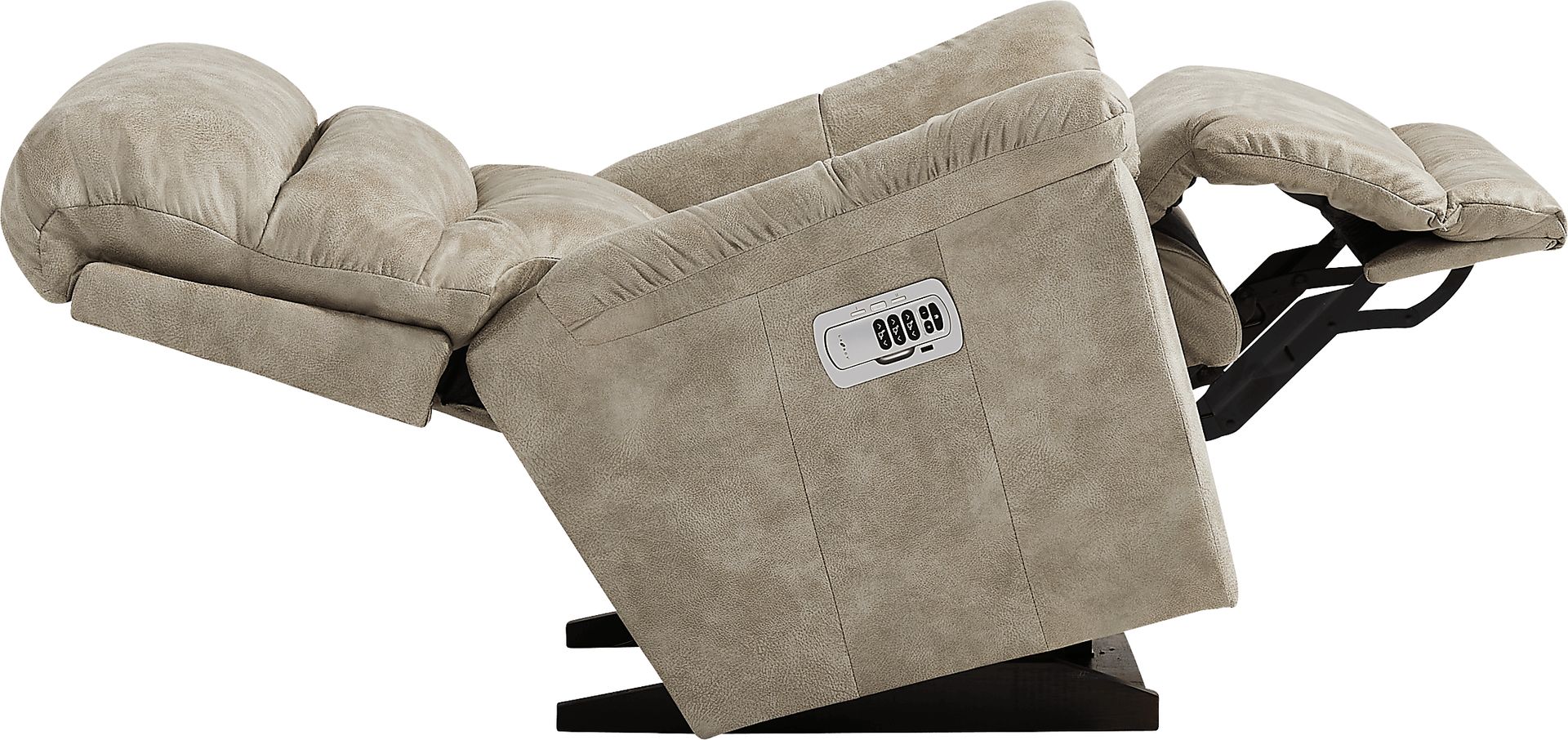 La-Z-Boy Joshua III Gray Dual Power Recliner - Image 3