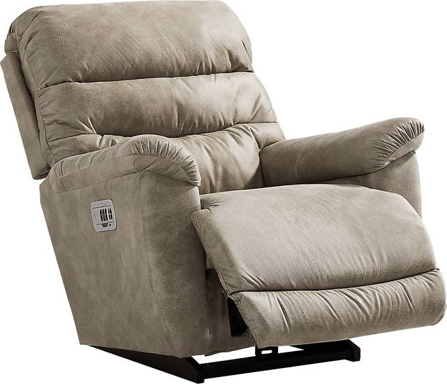 La-Z-Boy Joshua III Gray Dual Power Recliner - Thumbnail - Image 1