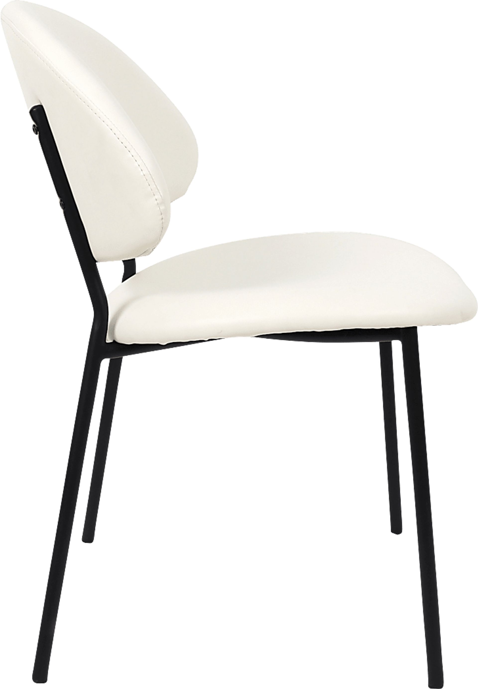 Joud White Side Chair, Set of 4 - Image 3