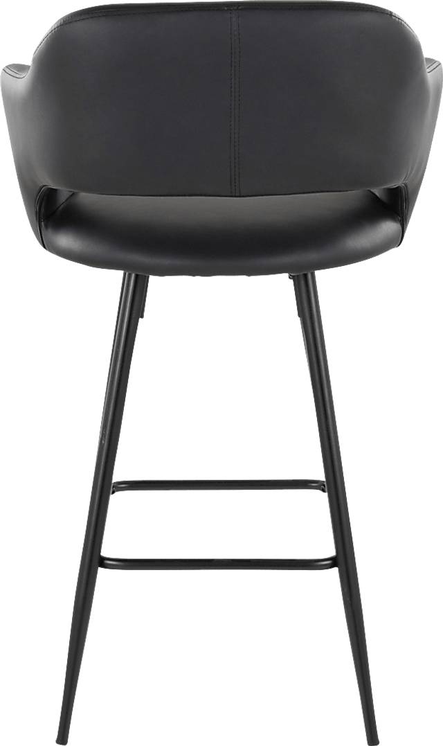 Jouett Black Counter Height Stool, Set of 2 - Thumbnail - Image 7
