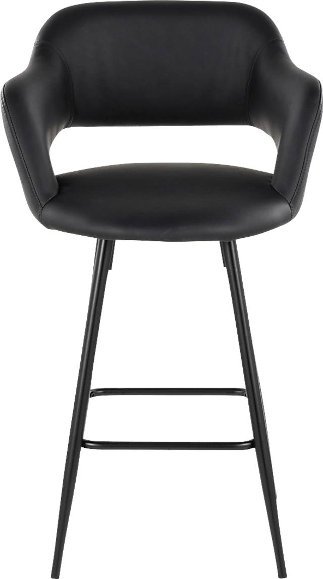 Jouett Black Counter Height Stool, Set of 2 - Thumbnail - Image 8