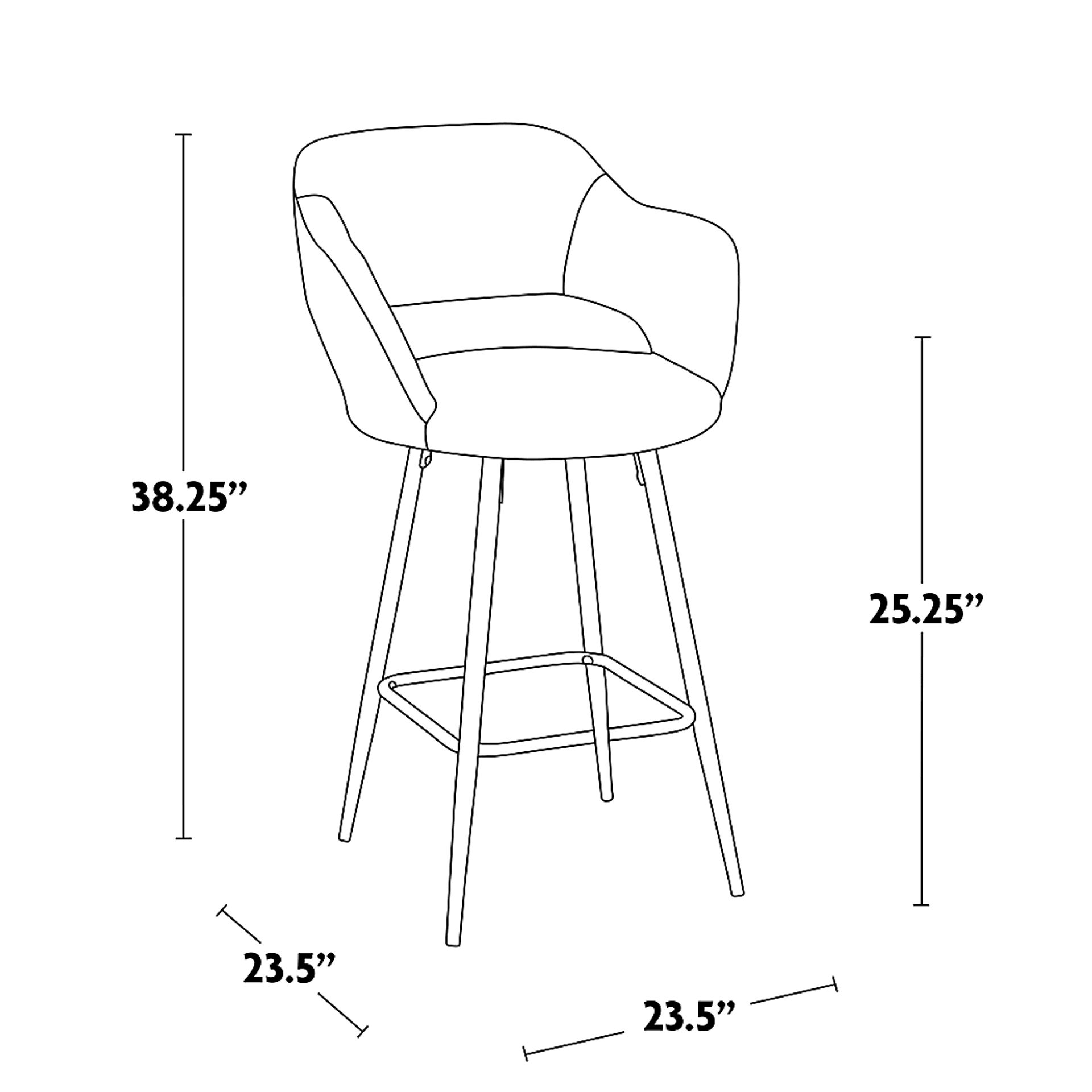 Jouett Black Counter Height Stool, Set of 2 - Image 10