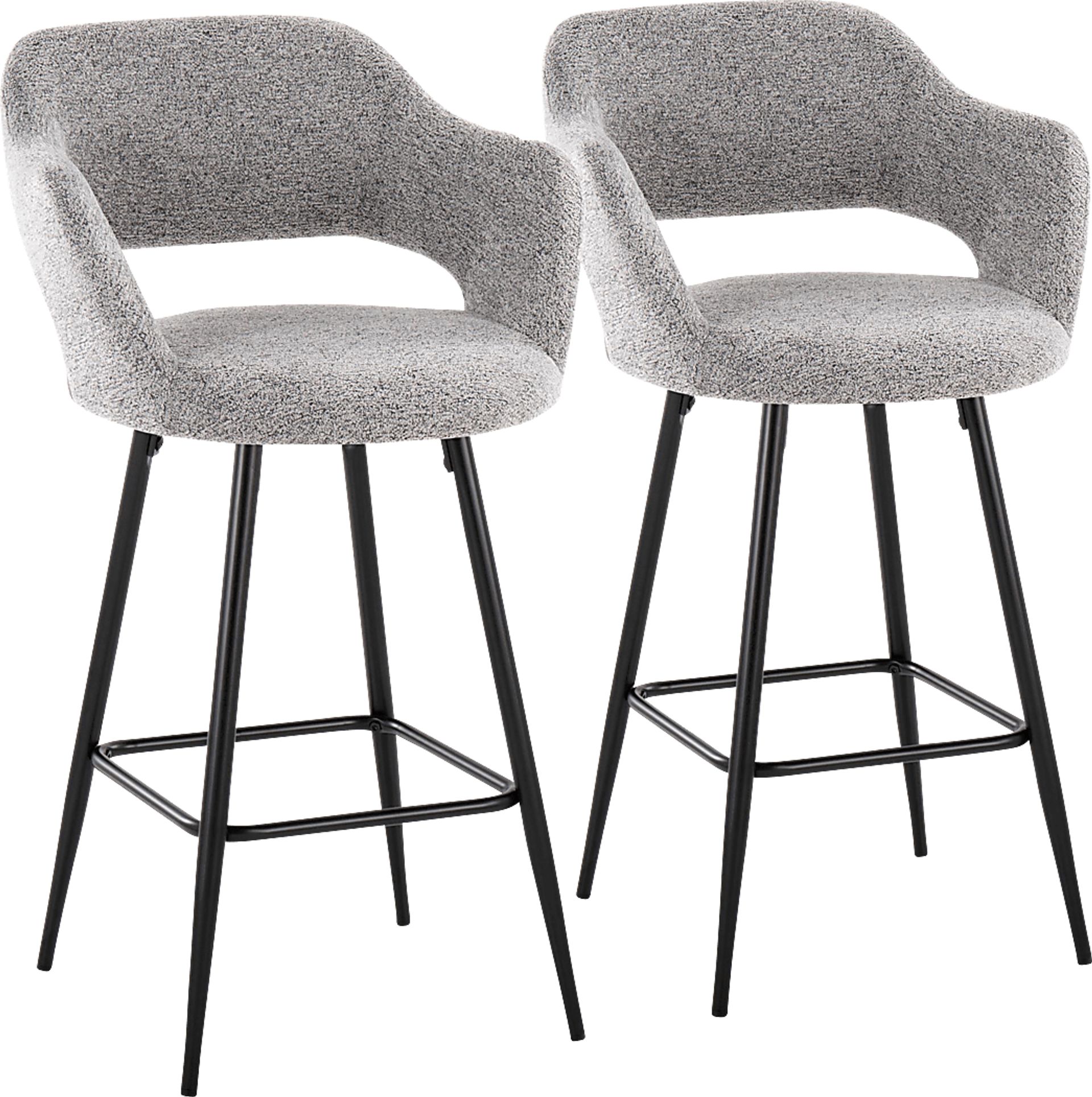 Jouett Gray Counter Height Stool, Set of 2 - Image 1