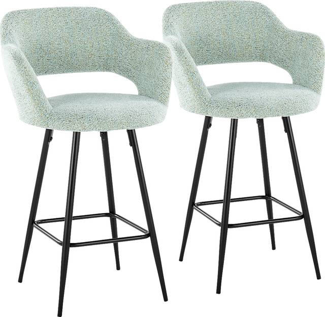 Jouett Green Counter Height Stool, Set of 2 - Thumbnail - Image 1