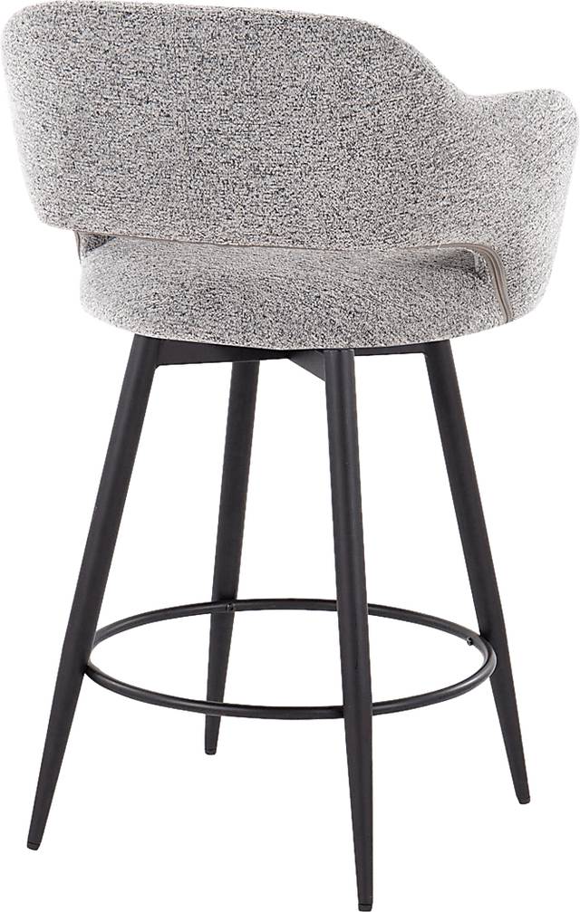 Jouett II Gray Swivel Counter Height Stool, Set of 2 - Thumbnail - Image 5