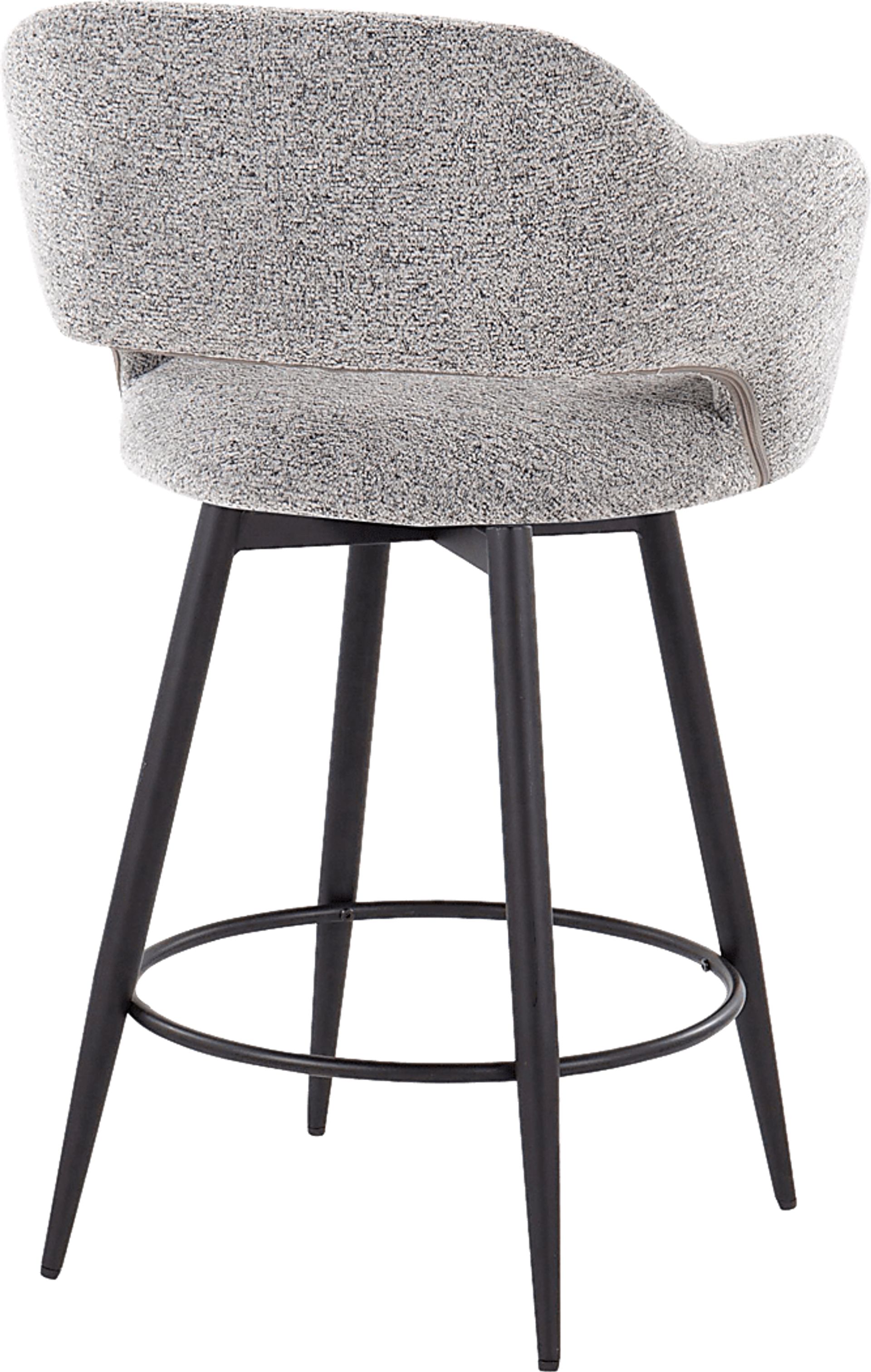 Jouett II Gray Swivel Counter Height Stool, Set of 2 - Image 5