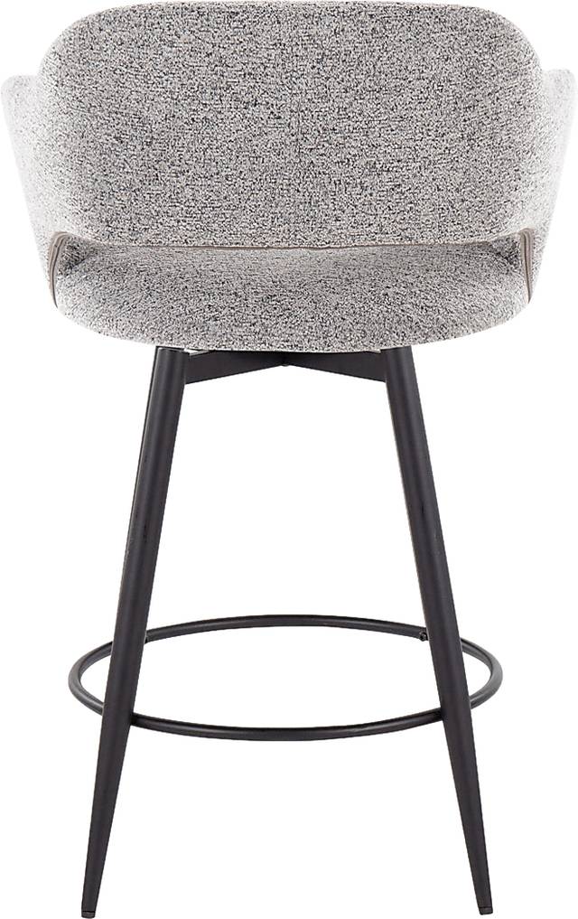Jouett II Gray Swivel Counter Height Stool, Set of 2 - Thumbnail - Image 6
