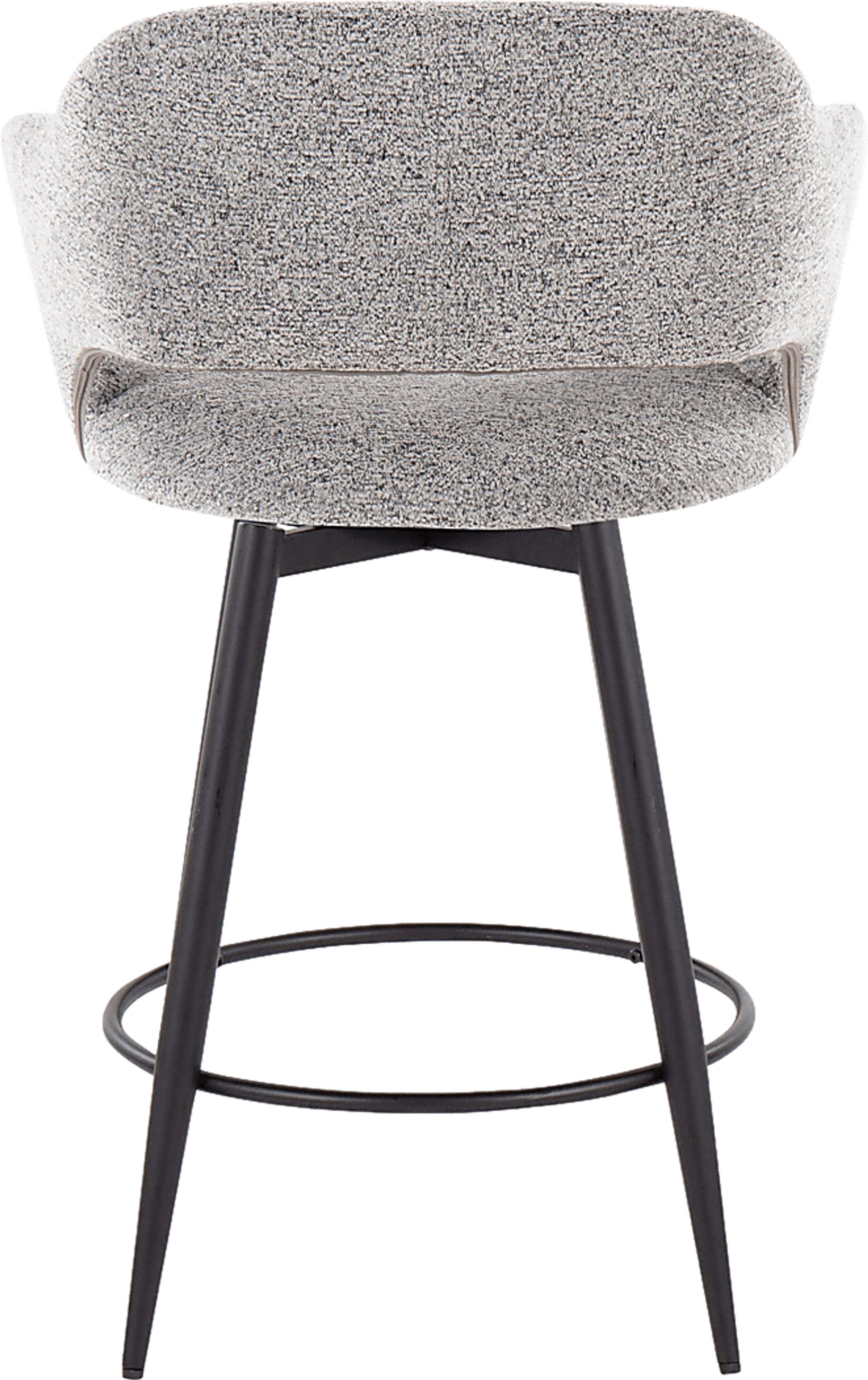 Jouett II Gray Swivel Counter Height Stool, Set of 2 - Image 6