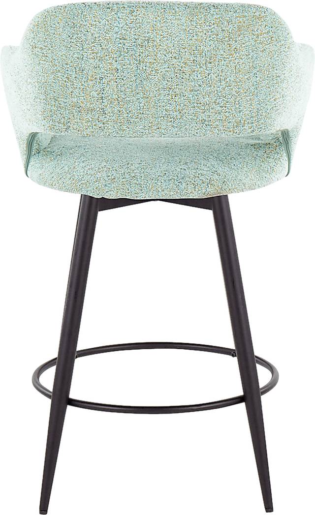 Jouett II Green Swivel Counter Height Stool, Set of 2 - Thumbnail - Image 6