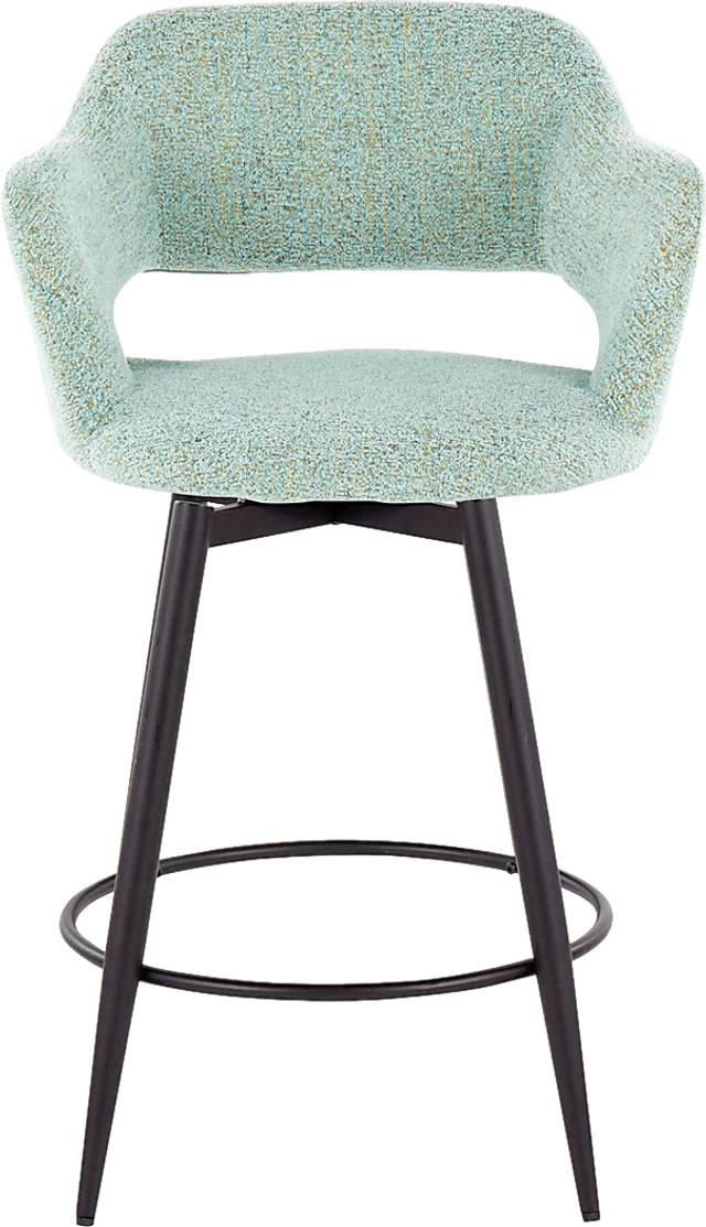 Jouett II Green Swivel Counter Height Stool, Set of 2 - Thumbnail - Image 7