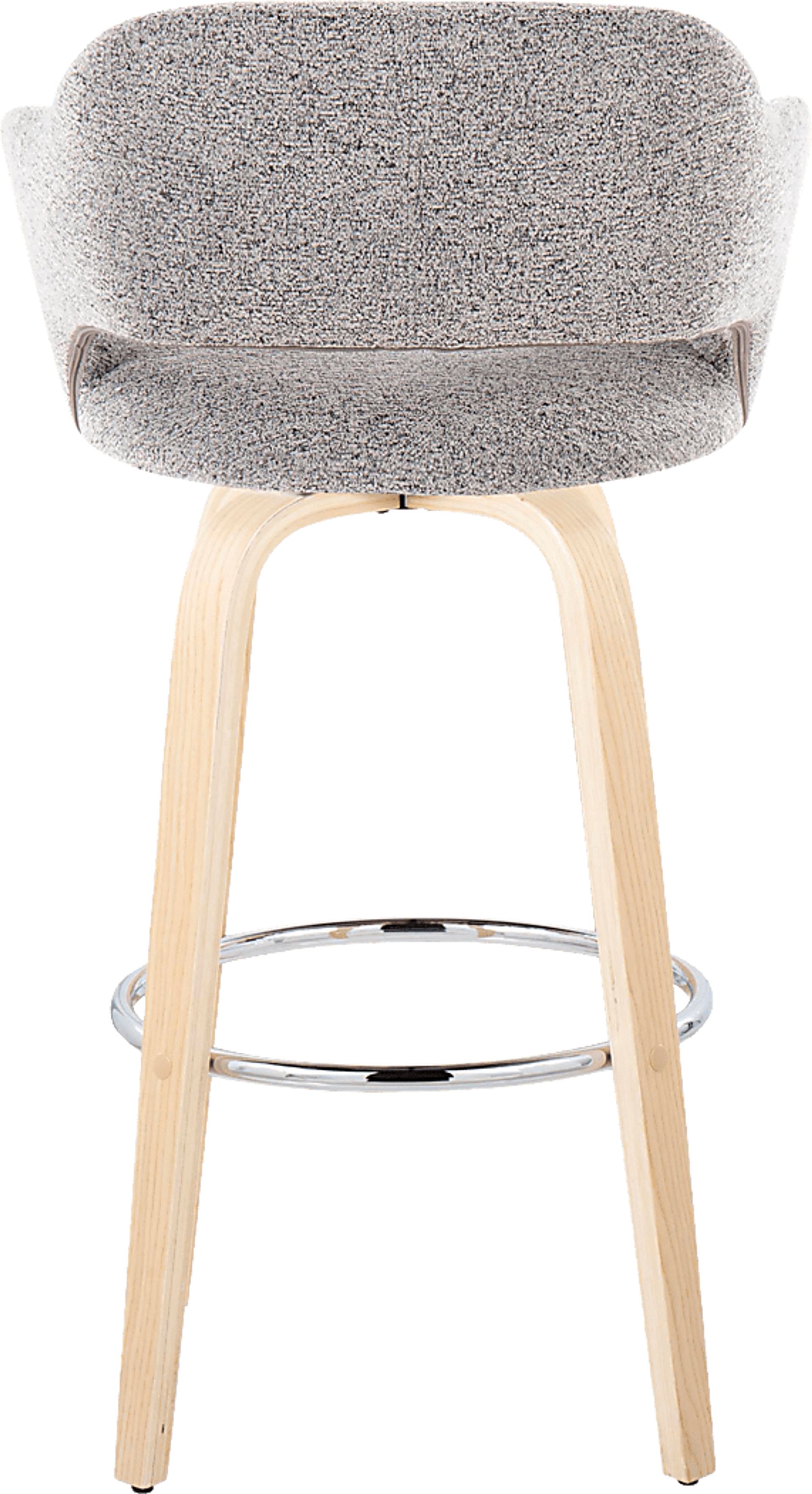 Jouett III Gray Swivel Barstool, Set of 2 - Image 6