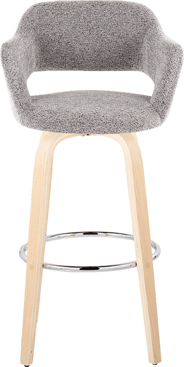 Jouett III Gray Swivel Barstool, Set of 2 - Thumbnail - Image 7
