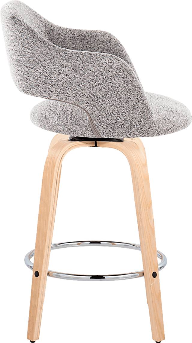 Jouett III Gray Swivel Counter Height Stool, Set of 2 - Thumbnail - Image 4