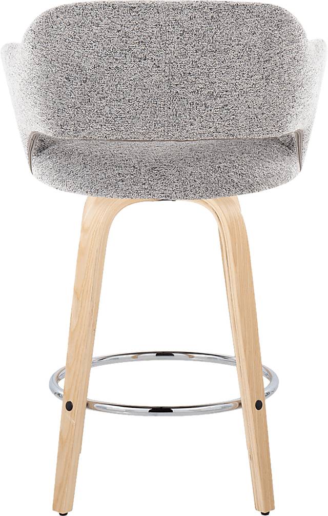 Jouett III Gray Swivel Counter Height Stool, Set of 2 - Thumbnail - Image 5