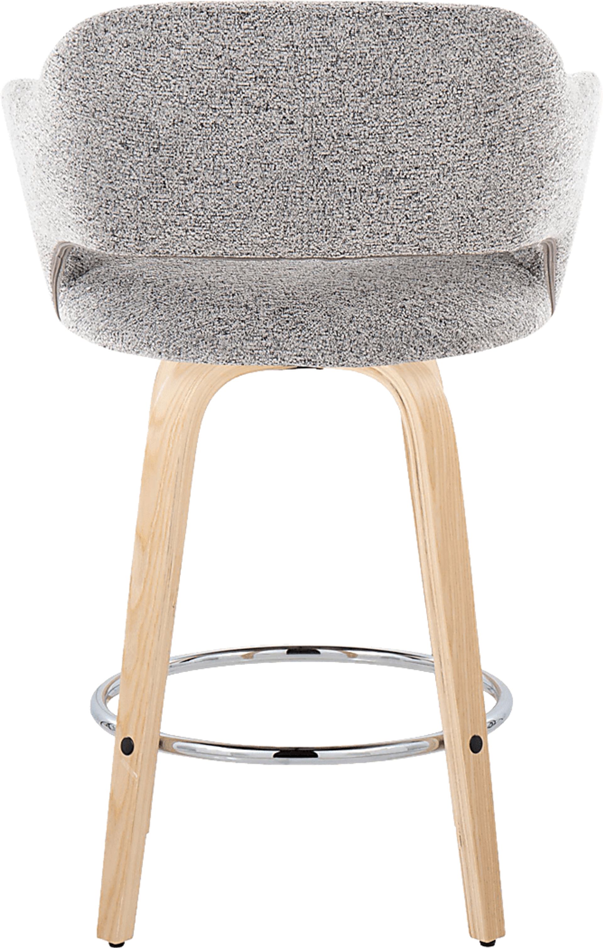 Jouett III Gray Swivel Counter Height Stool, Set of 2 - Image 5