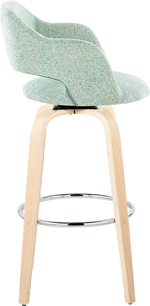 Jouett III Green Swivel Barstool, Set of 2 - Thumbnail - Image 4