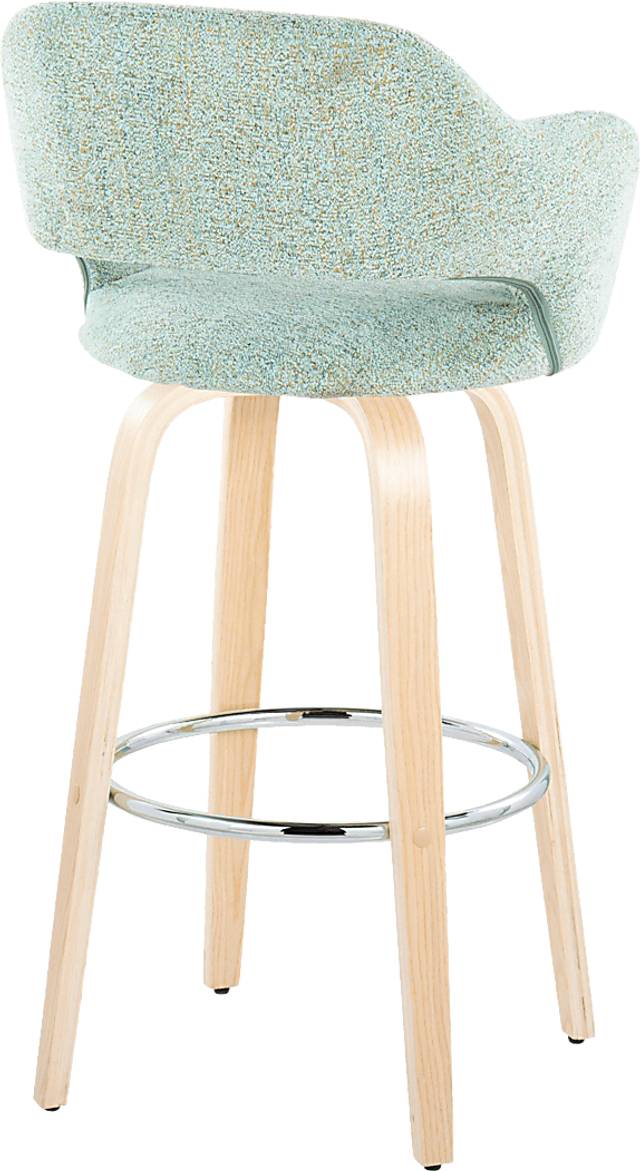 Jouett III Green Swivel Barstool, Set of 2 - Thumbnail - Image 5