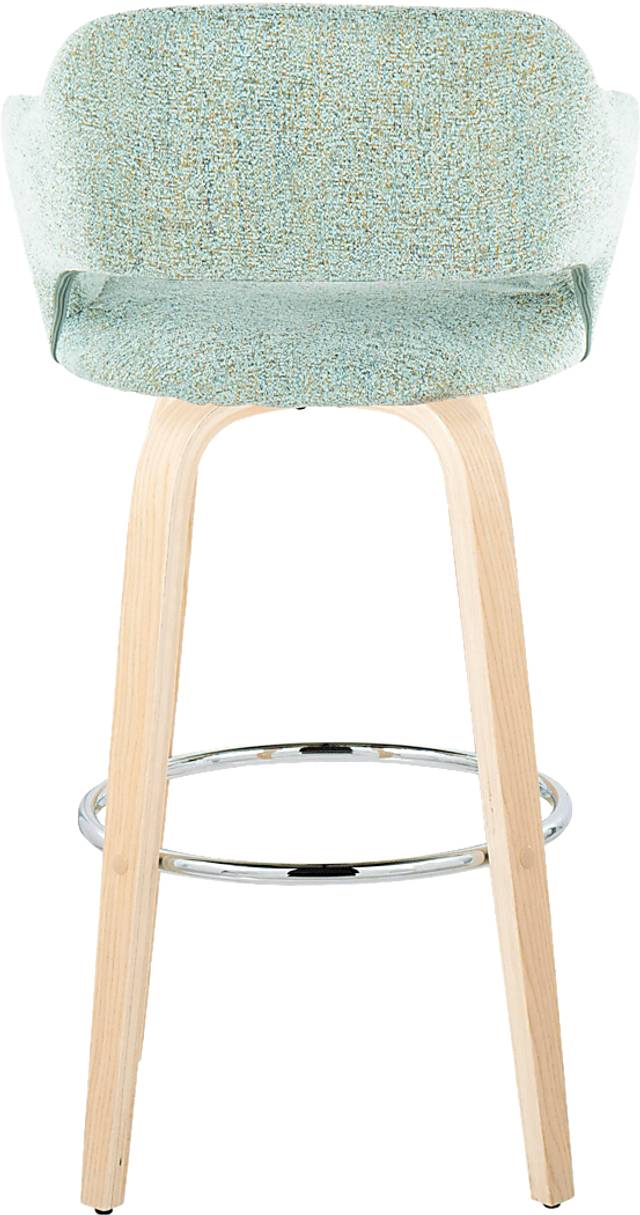 Jouett III Green Swivel Barstool, Set of 2 - Thumbnail - Image 6