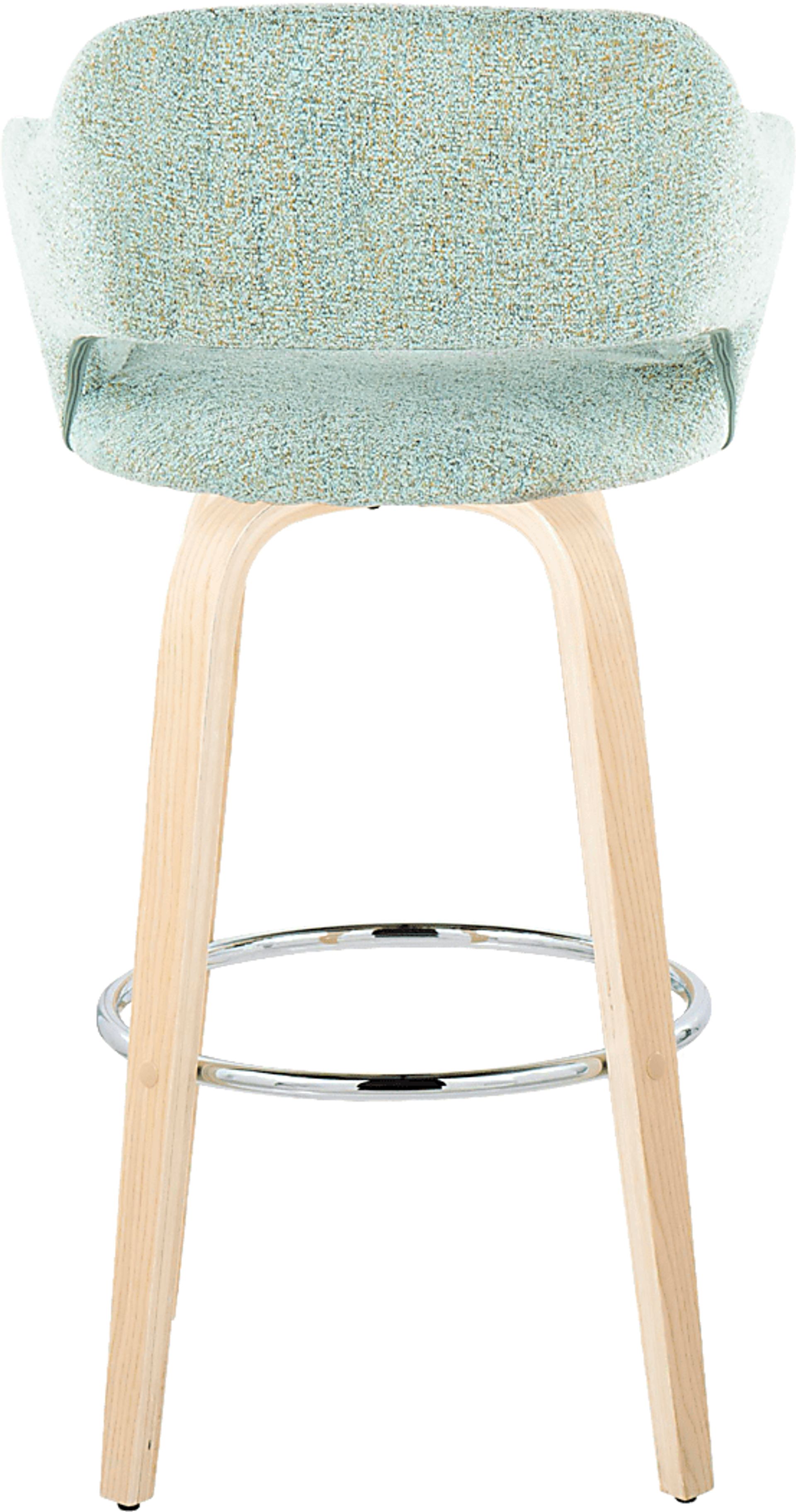 Jouett III Green Swivel Barstool, Set of 2 - Image 6