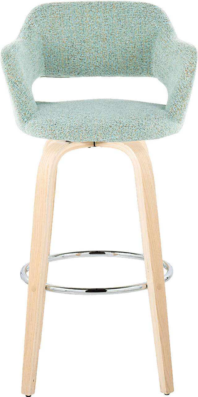 Jouett III Green Swivel Barstool, Set of 2 - Thumbnail - Image 7