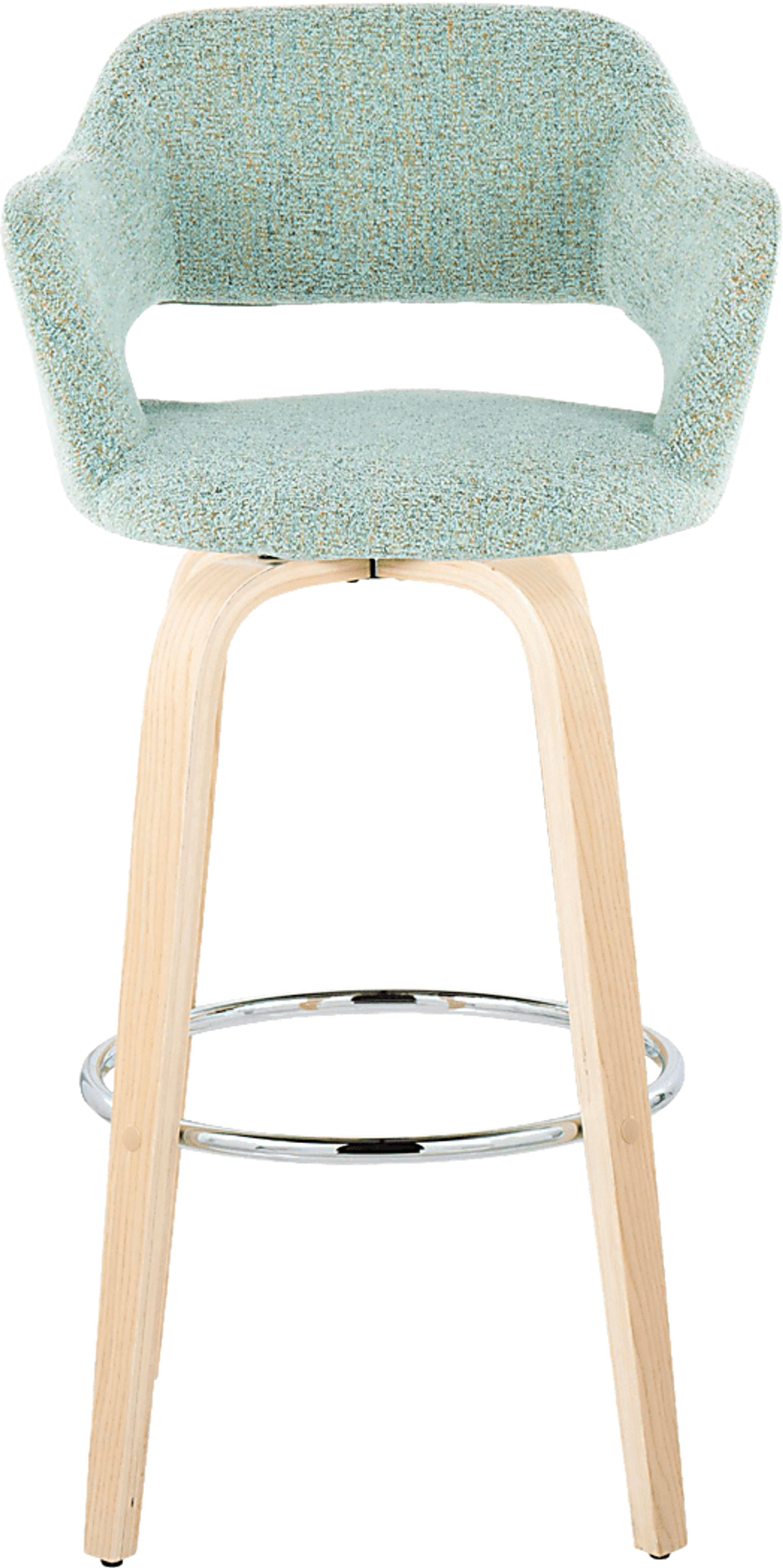 Jouett III Green Swivel Barstool, Set of 2 - Image 7
