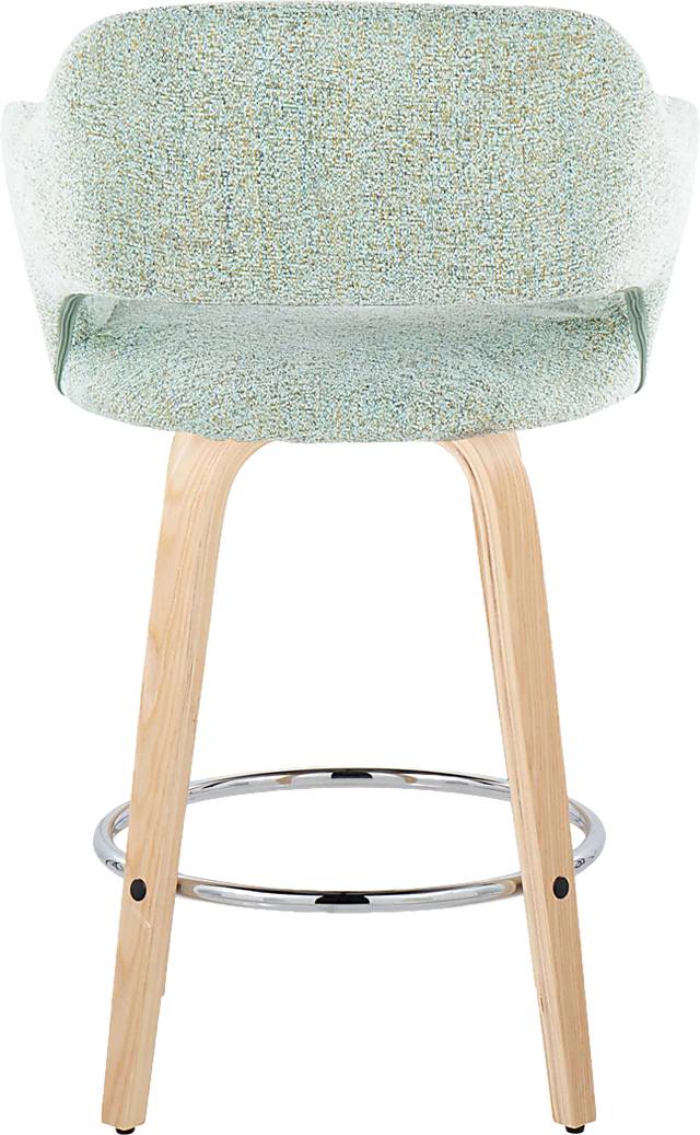 Jouett III Green Swivel Counter Height Stool, Set of 2 - Thumbnail - Image 6