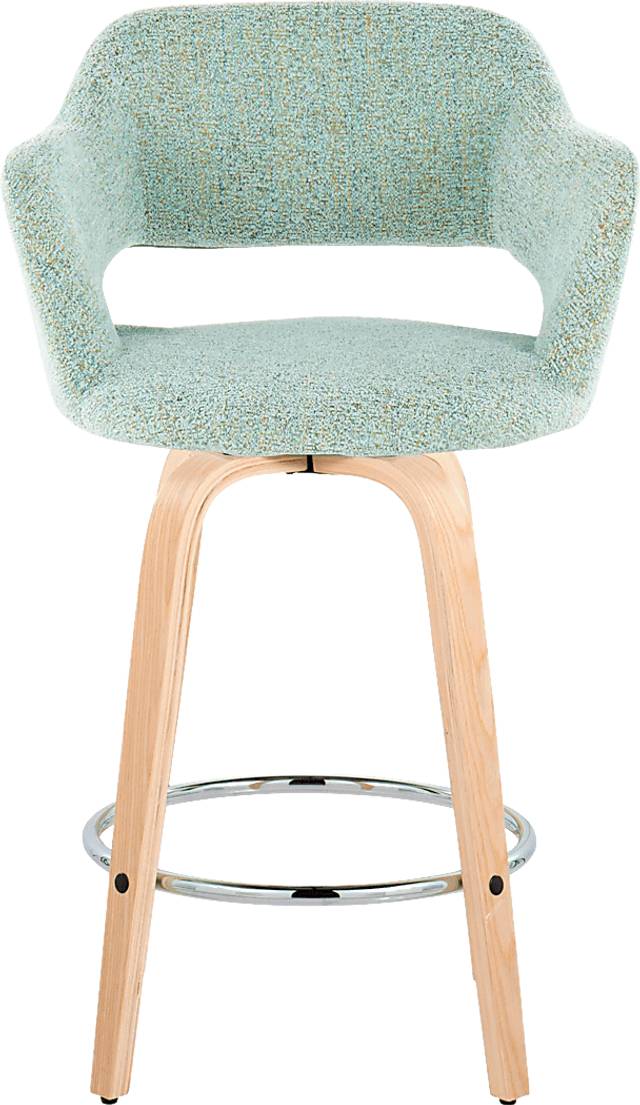 Jouett III Green Swivel Counter Height Stool, Set of 2 - Thumbnail - Image 7