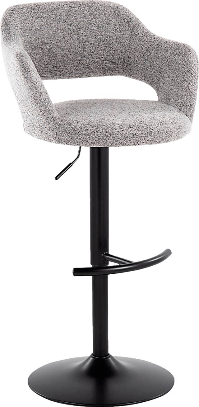Jouett IV Gray Adjustable Barstool, Set of 2 - Thumbnail - Image 3