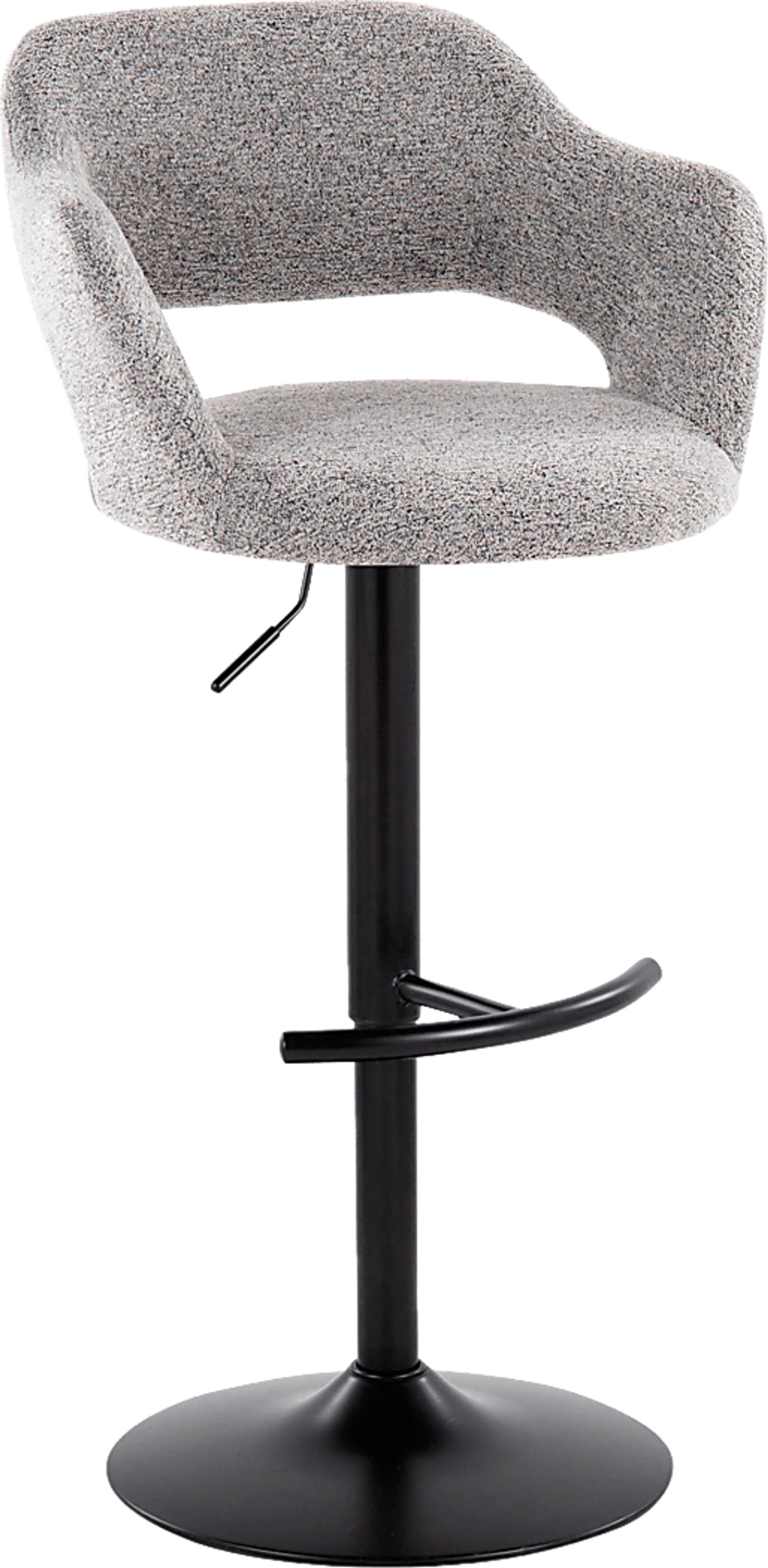 Jouett IV Gray Adjustable Barstool, Set of 2 - Image 3