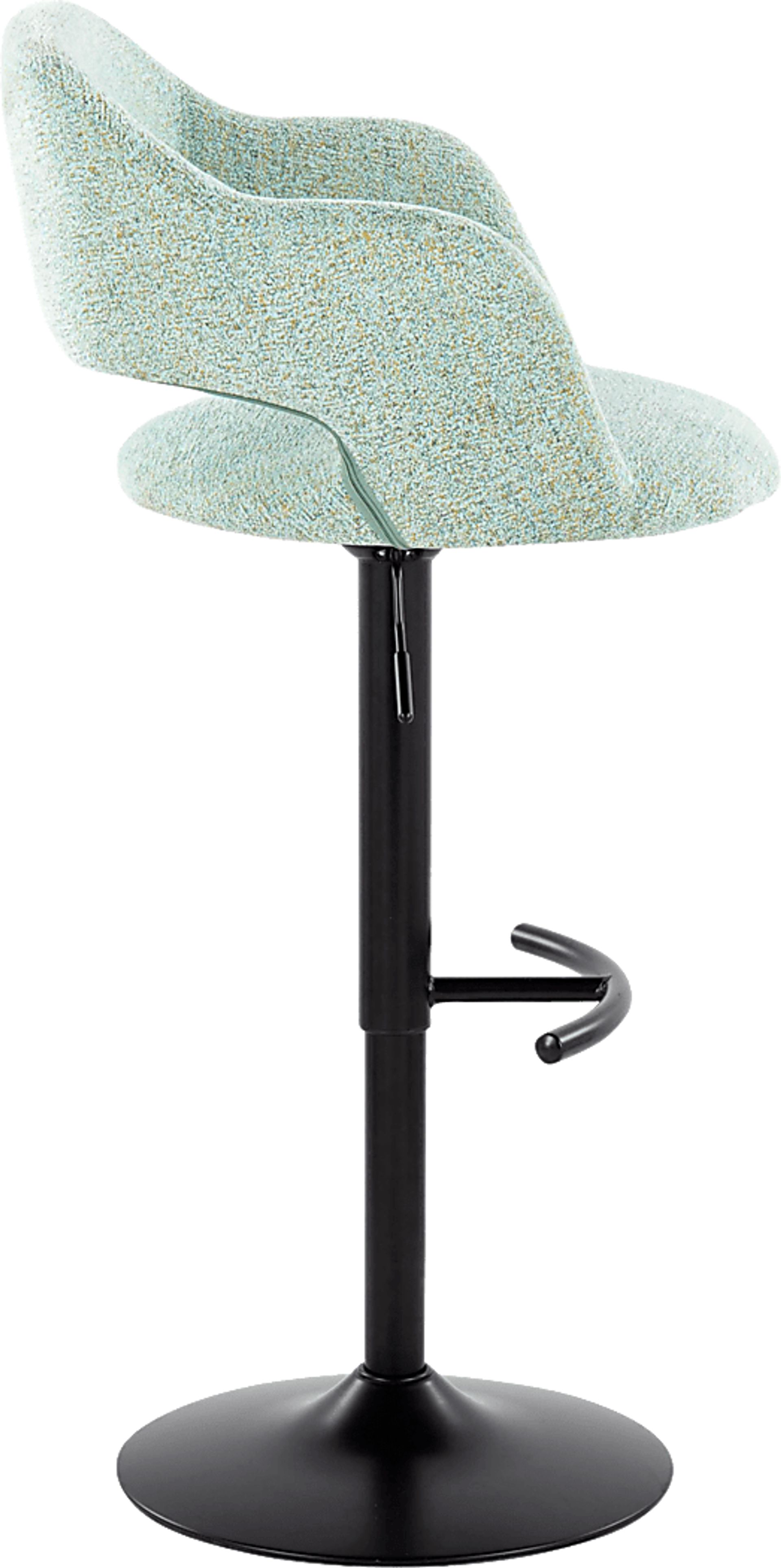 Jouett IV Green Adjustable Barstool, Set of 2 - Image 4