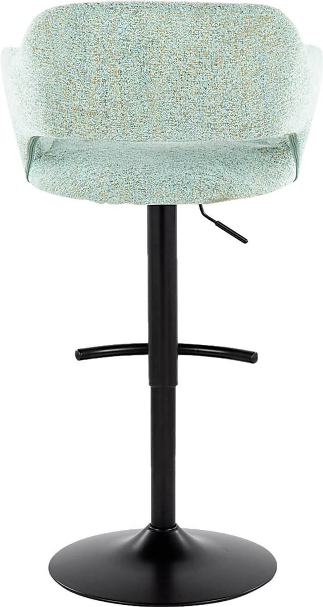 Jouett IV Green Adjustable Barstool, Set of 2 - Thumbnail - Image 6