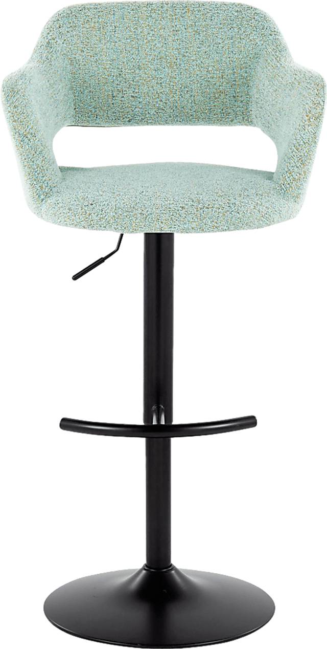 Jouett IV Green Adjustable Barstool, Set of 2 - Thumbnail - Image 7