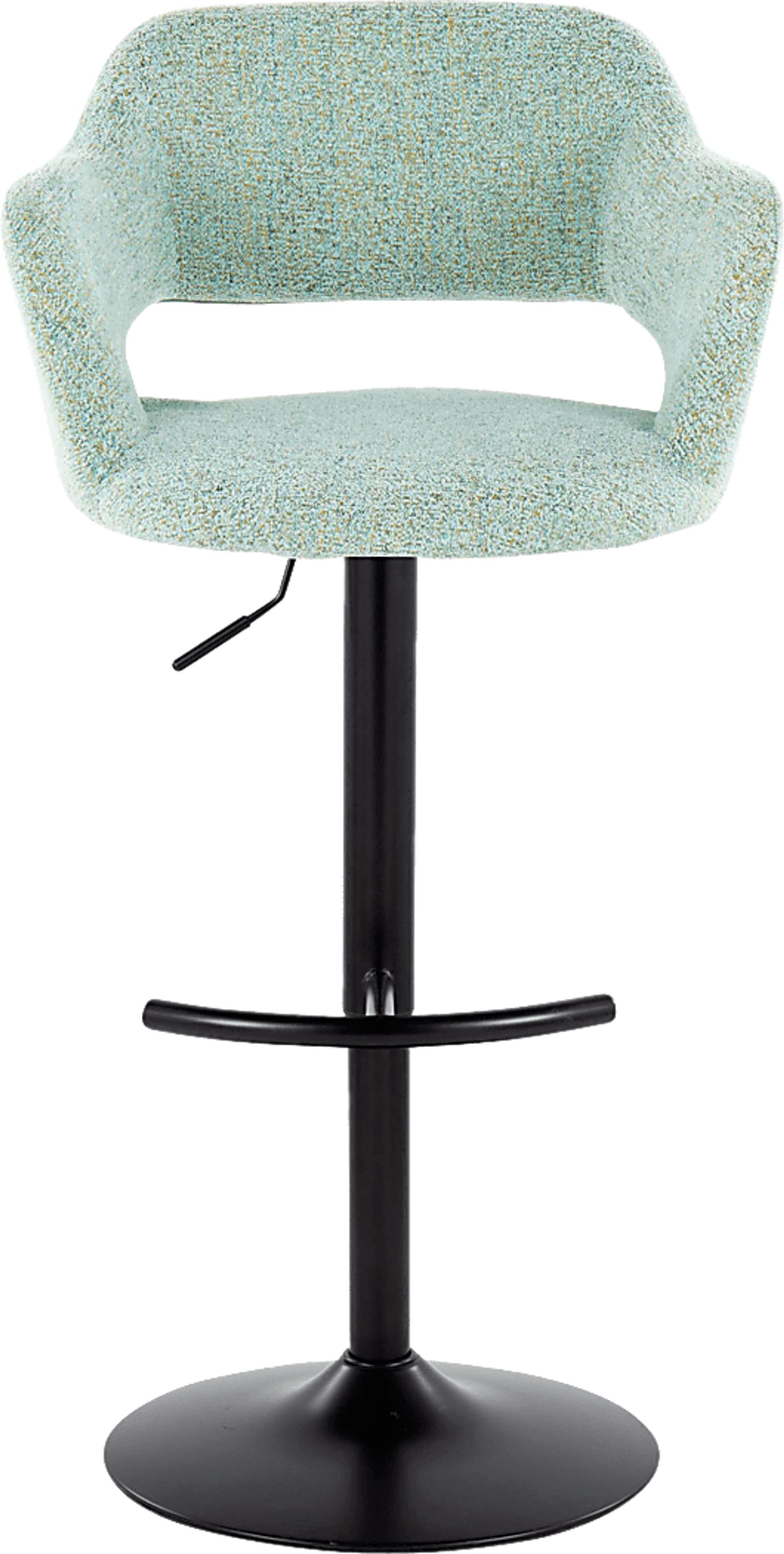 Jouett IV Green Adjustable Barstool, Set of 2 - Image 7