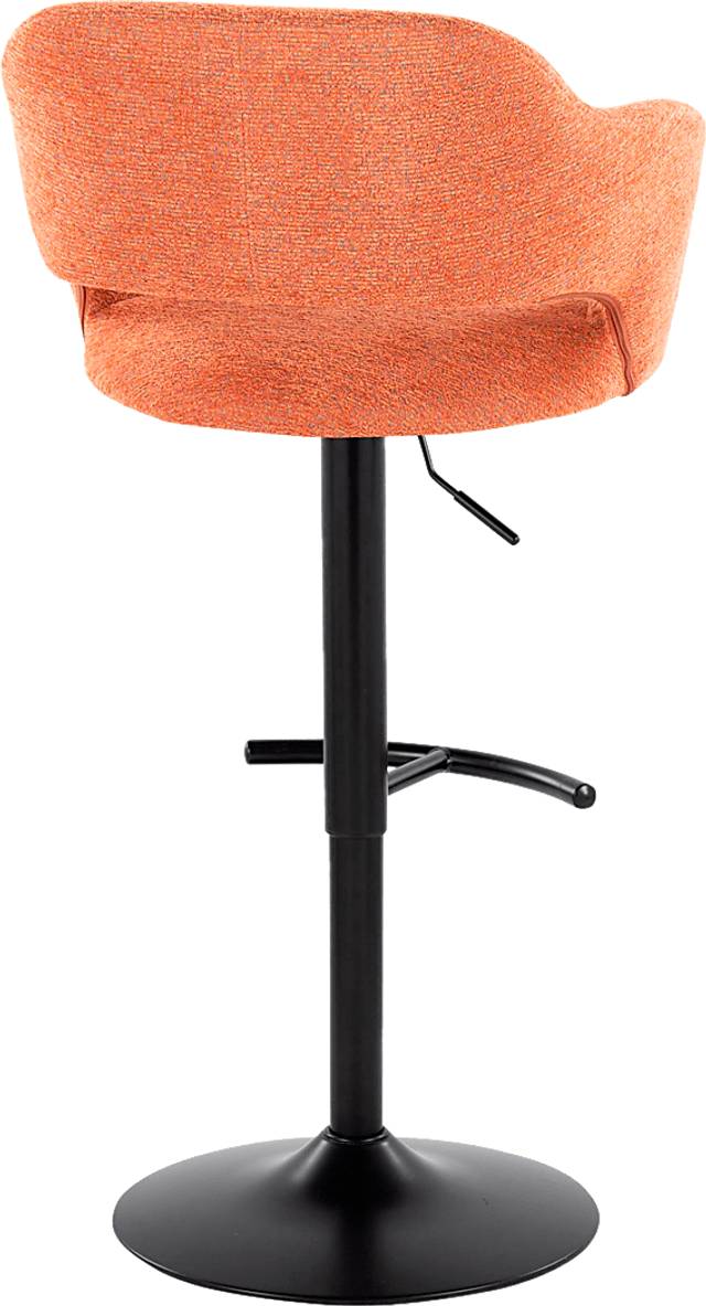 Jouett IV Orange Adjustable Barstool, Set of 2 - Thumbnail - Image 5